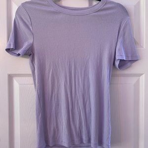Target Purple Ribbed Shirt, Size Small